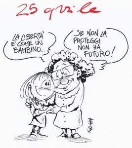 Vignetta 25 aprile Il Fatto Quotidiano