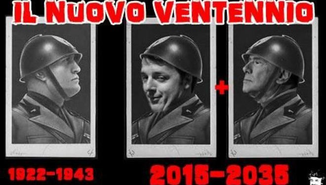 Mussolini, Renzi, Berlusconi